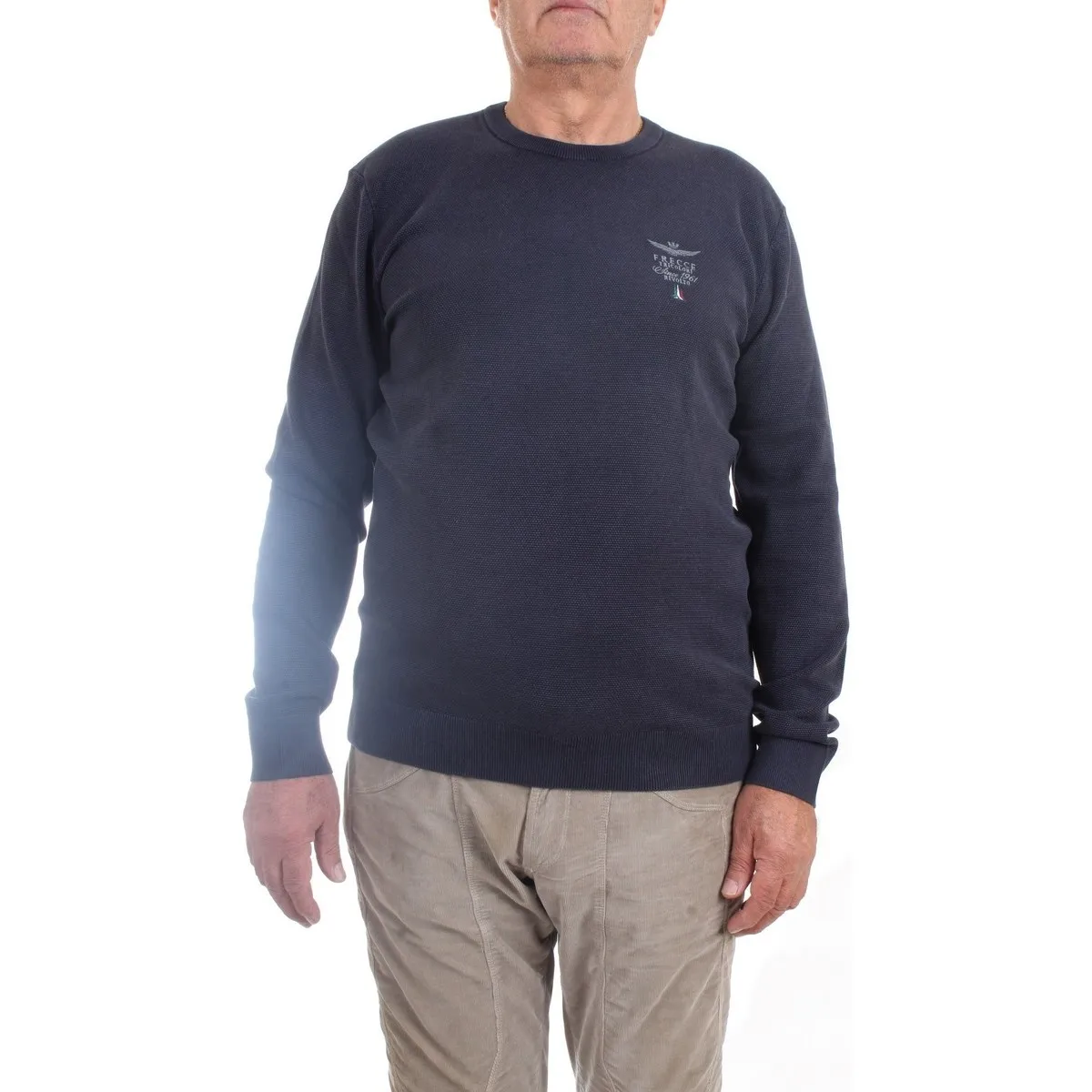 222MA1394L463 suéter hombre azul