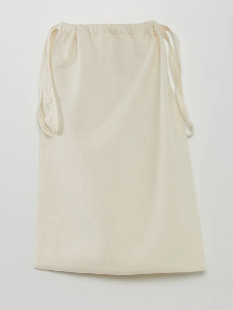 7 BODIS LISOS + BOLSA DE ALMACENAMIENTO  BEIGE