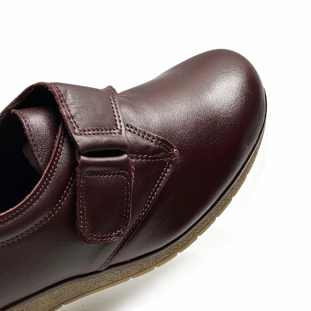 7540 Zapato Velcro Burdeos