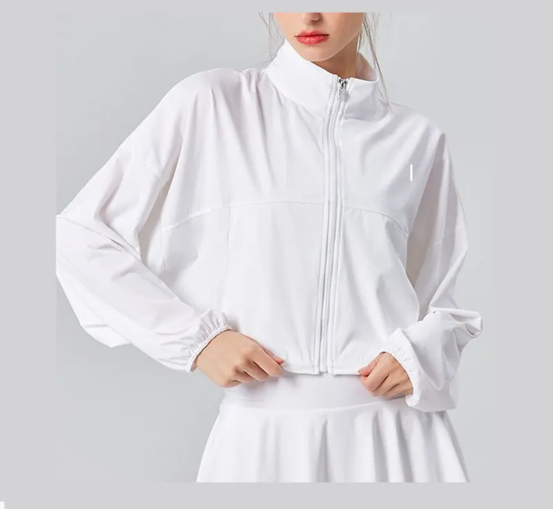 AYC221 MUJERES CHAQUETA DE YOGA ABRIGO DEPORTIVO ROPA DE YOGA APRETADA DE MANGA LARGA CON CREMALLERA DE CáRDIGAN