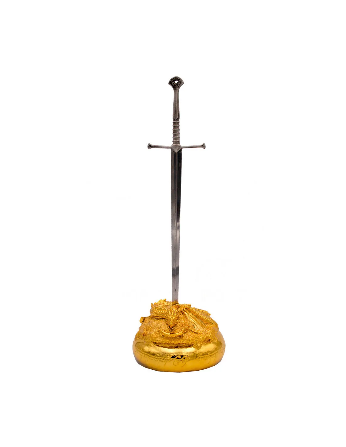 Abrecartas Anduril con base musical Smaug