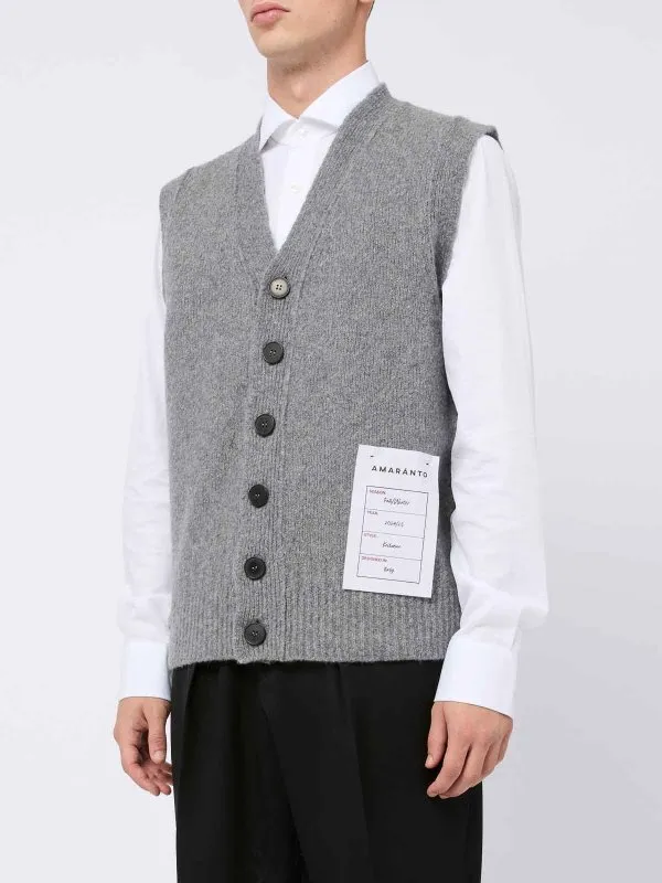 AMARANTO CHALECO  GRIS