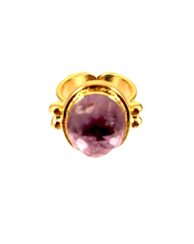 ANILLO DE BISUTERIA  MORADO AMATISTA