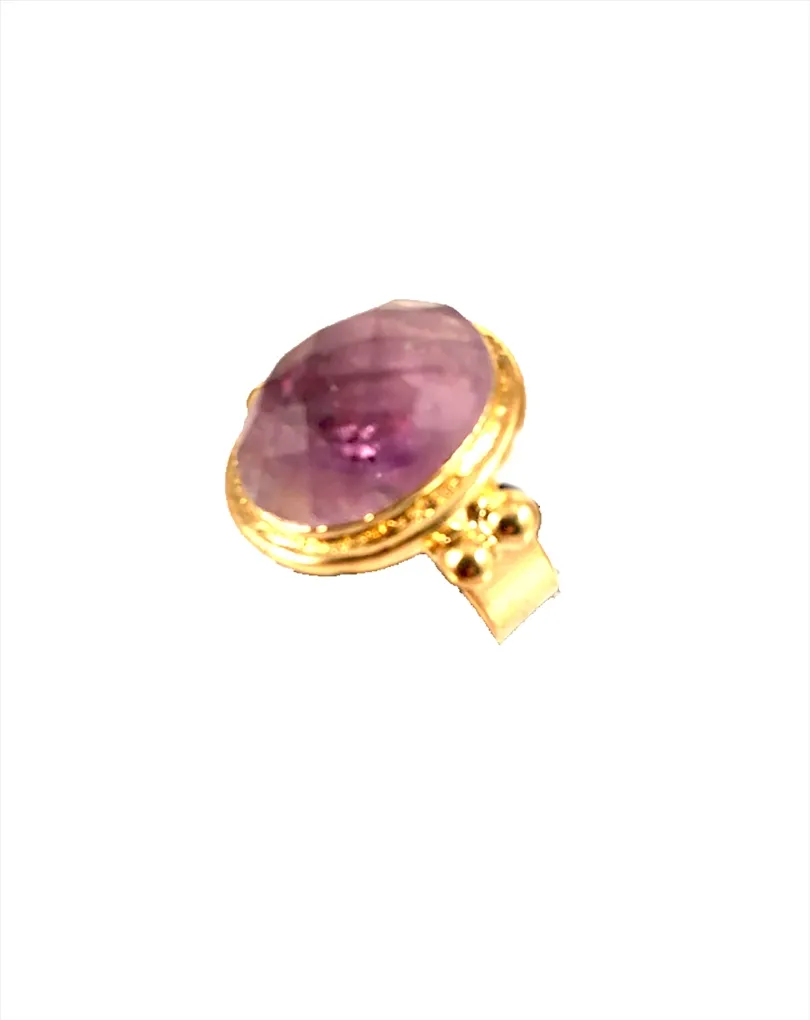 ANILLO DE BISUTERIA  MORADO AMATISTA