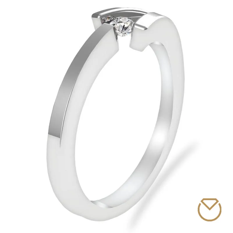 ANILLO DE COMPROMISO ORO 18K / REF. 013COB