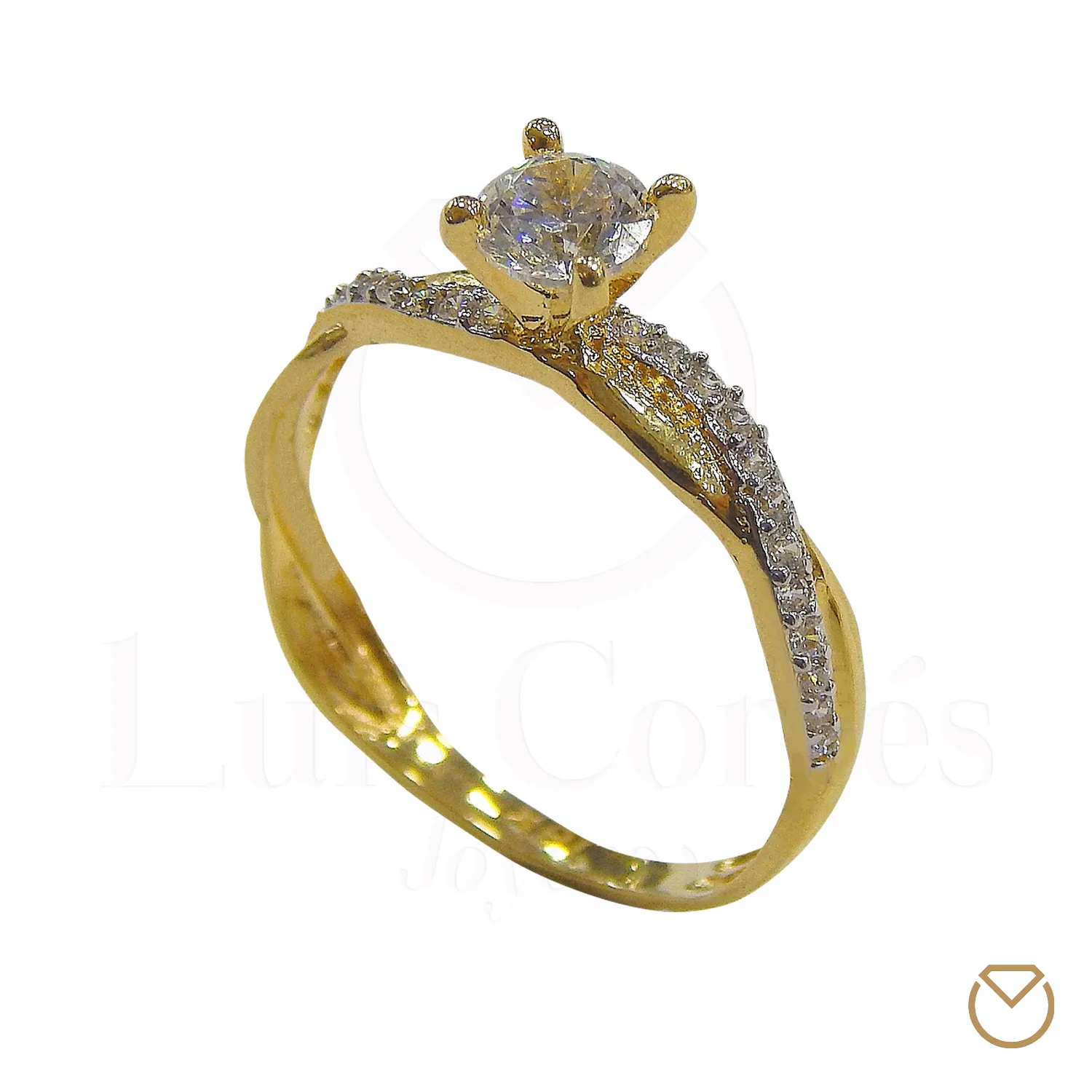 Anillo De Compromiso Oro 18K / REF. 123COA