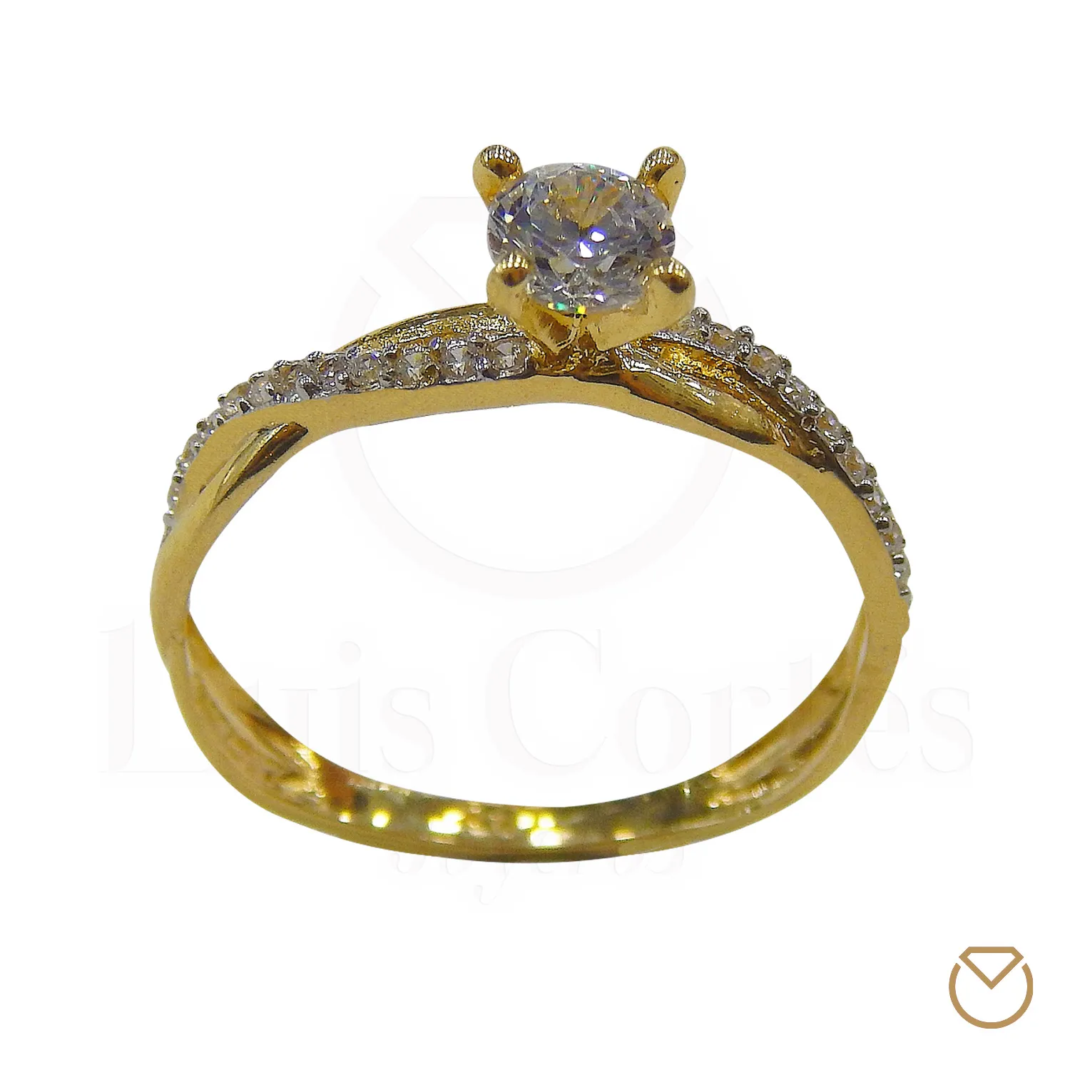 Anillo De Compromiso Oro 18K / REF. 123COA