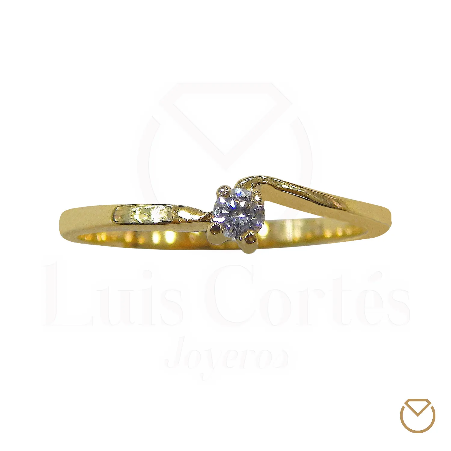 Anillo De Compromiso Oro 18K / REF. 124COA