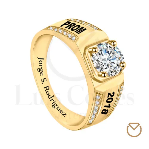 Anillo De Grado Para Hombre En Oro / REF. GOA006