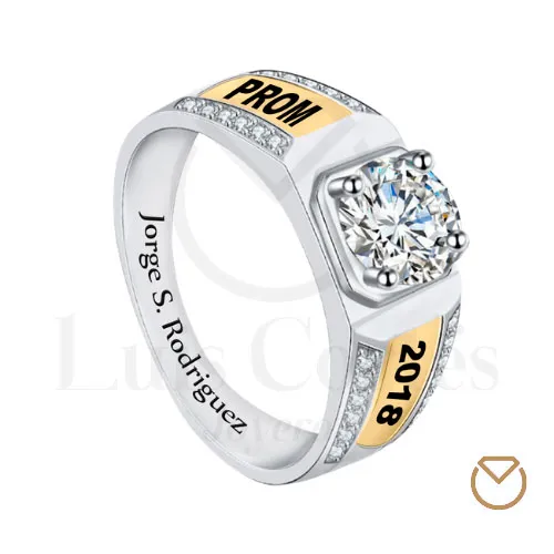 Anillo Grado Hombre Oro Plata / REF. GOP005