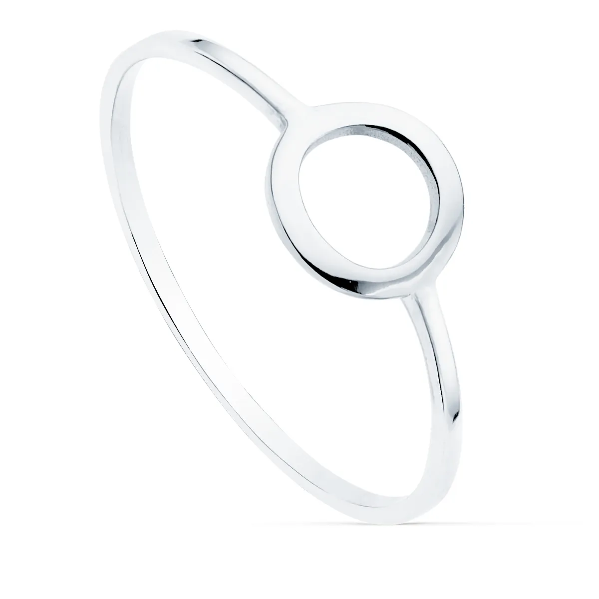 Anillo Oro Blanco 7,5 mm.