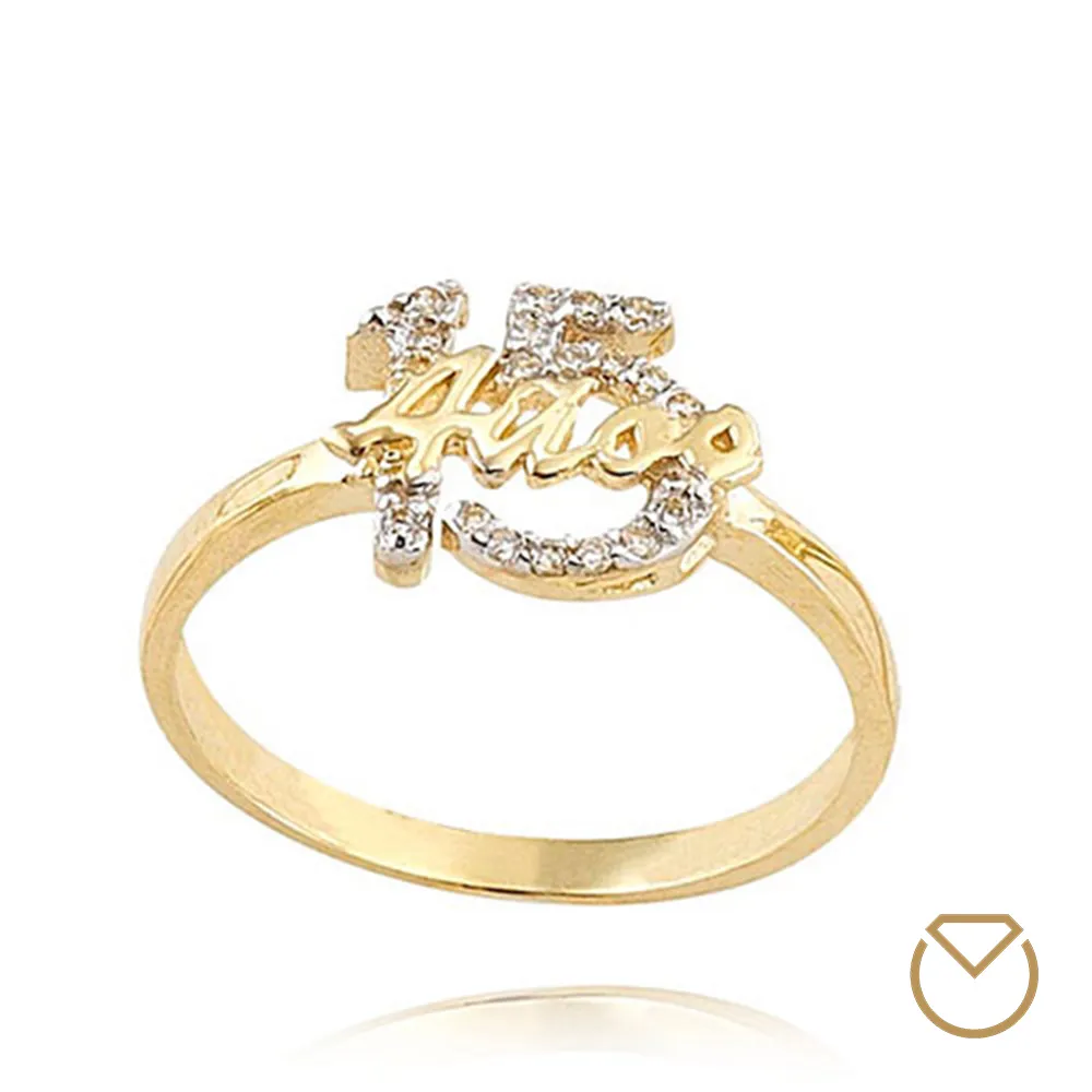 Anillo Quince Años Oro / REF. 008QOA
