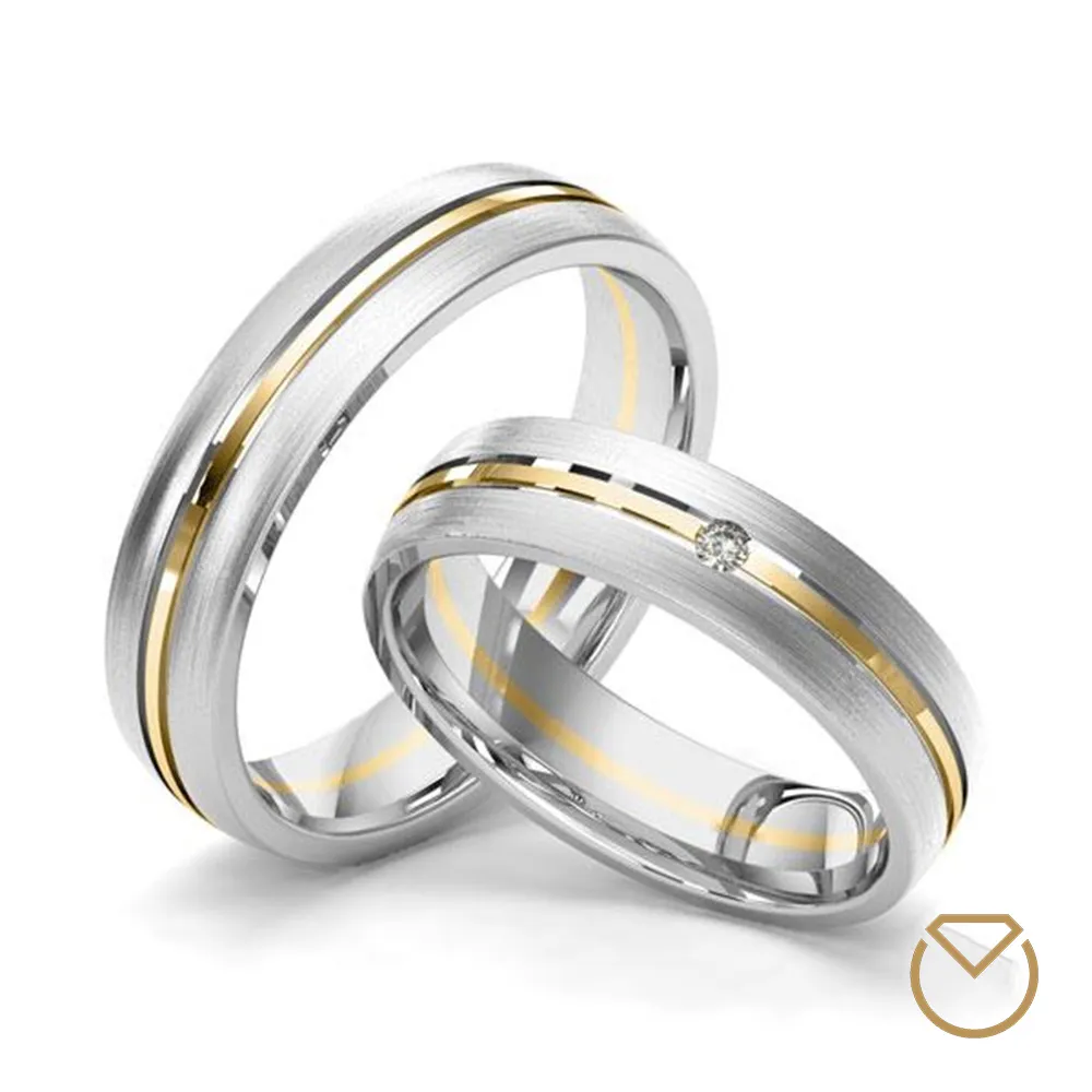 Argollas Dos Oros 18K/750 REF. 051ABA