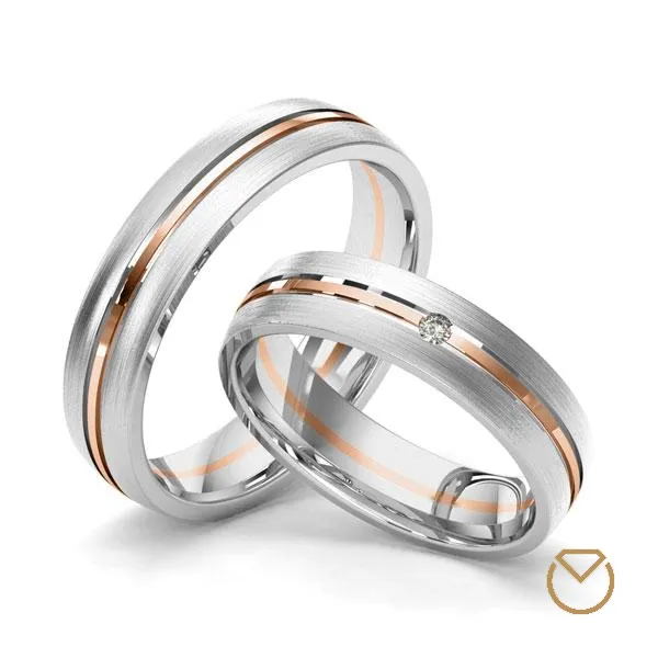 Argollas Dos Oros 18K/750 REF. 051ABA