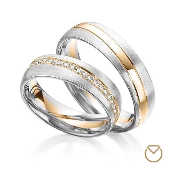 Argollas Dos Oros 18K/750 REF. 053ABA