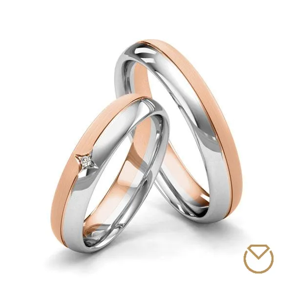 Argollas Dos Oros 18K/750 REF. 056ABA
