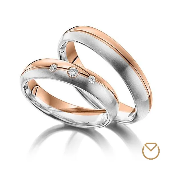 Argollas Dos Oros 18K/750 REF. 057ABA