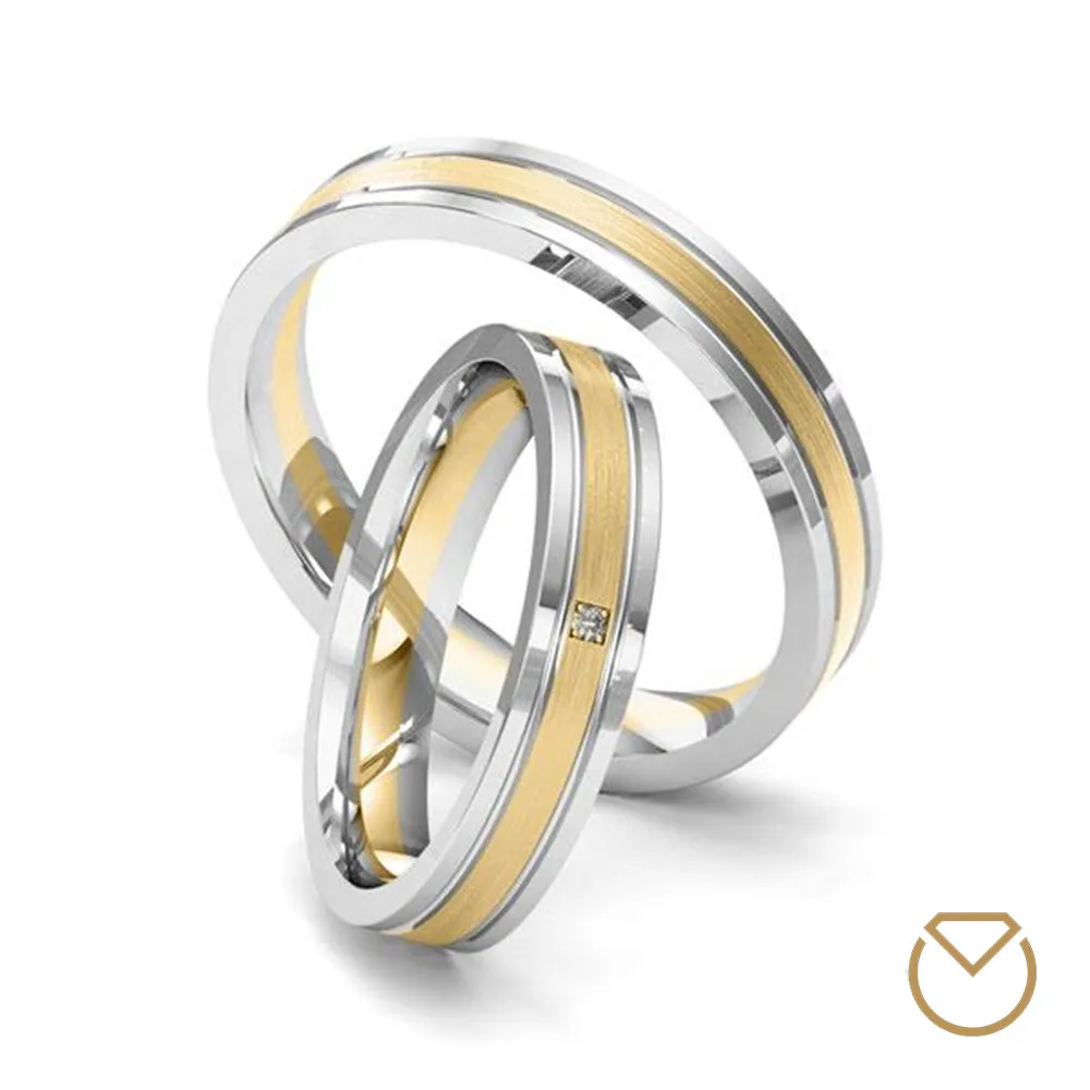 Argollas Dos Oros 18K/750 REF. 059ABA