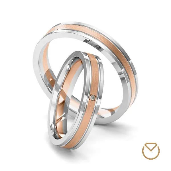 Argollas Dos Oros 18K/750 REF. 059ABA