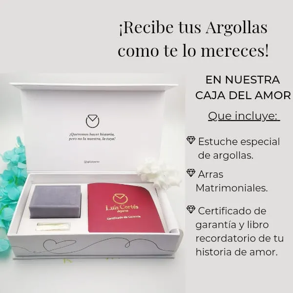 Argollas Dos Oros 18K/750 REF. 059ABA