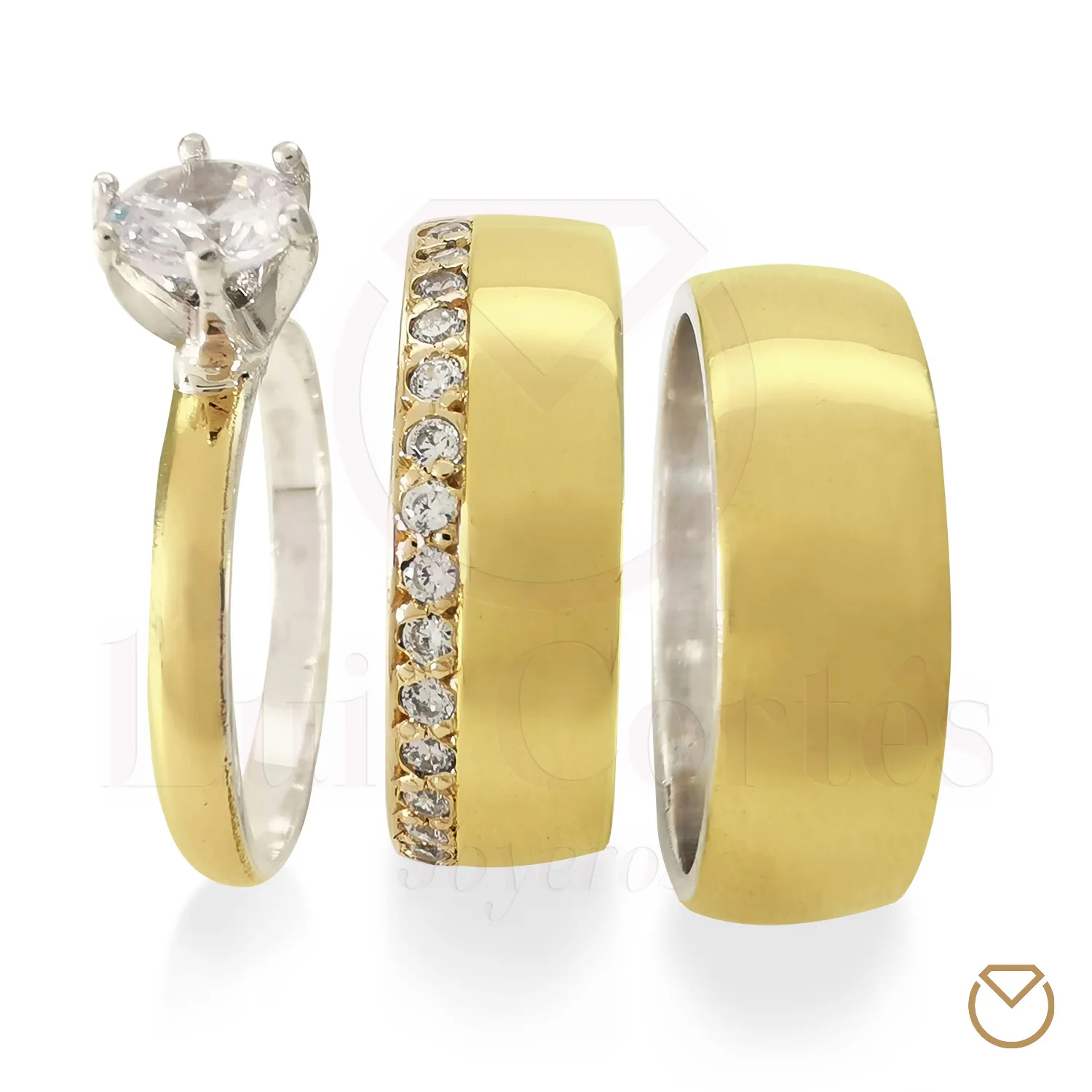 ARGOLLAS ORO 18KPLATA LEY 975GRATIS ANILLO / REF. 003SOP