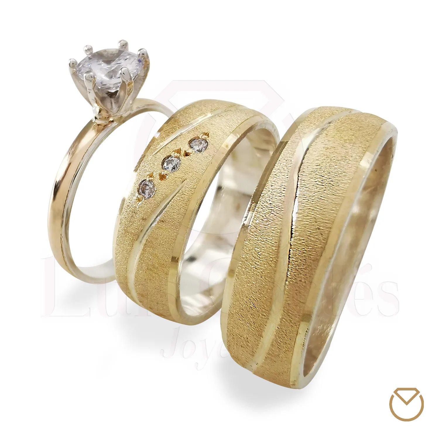 ARGOLLAS ORO 18KPLATA LEY 975GRATIS ANILLO / REF. 005SOP