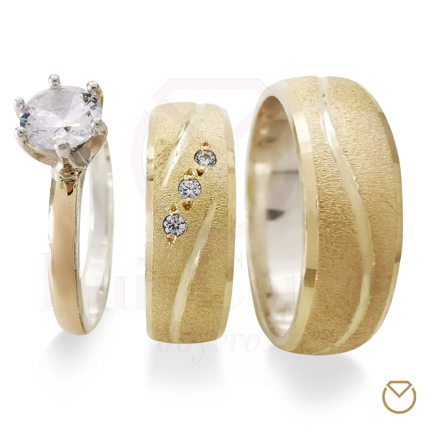 ARGOLLAS ORO 18KPLATA LEY 975GRATIS ANILLO / REF. 005SOP