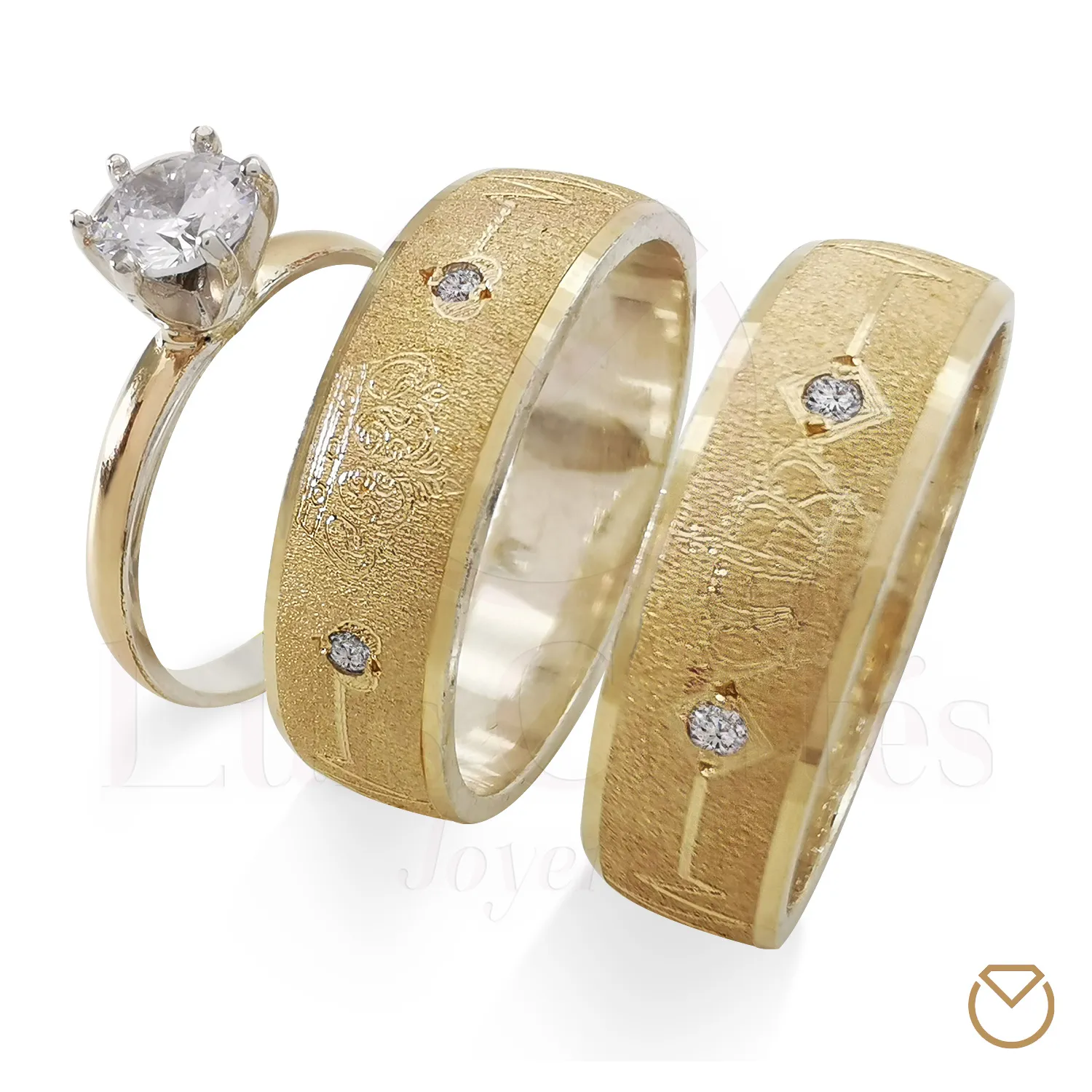ARGOLLAS ORO 18KPLATA LEY 975GRATIS ANILLO / REF. 007SOP