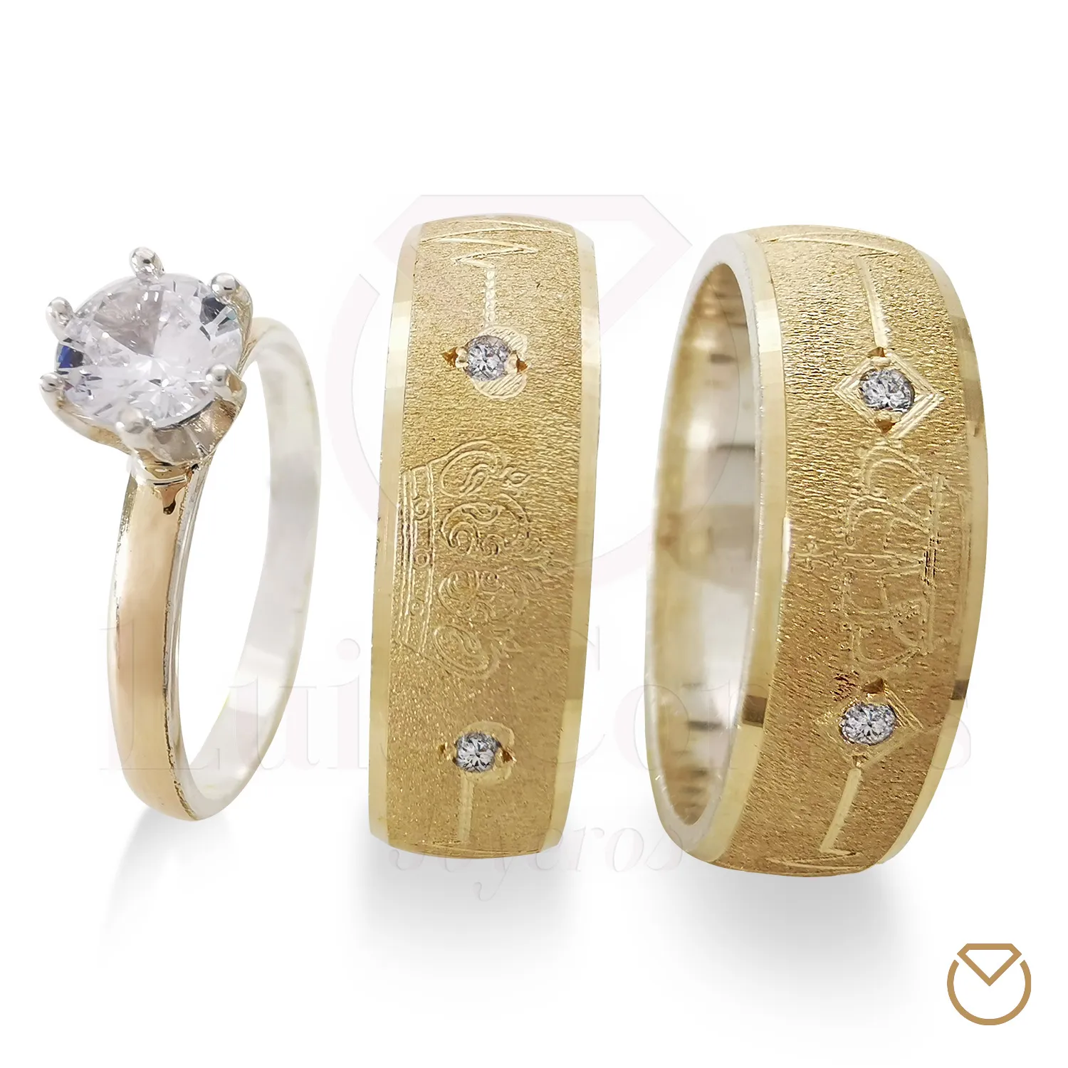 ARGOLLAS ORO 18KPLATA LEY 975GRATIS ANILLO / REF. 007SOP