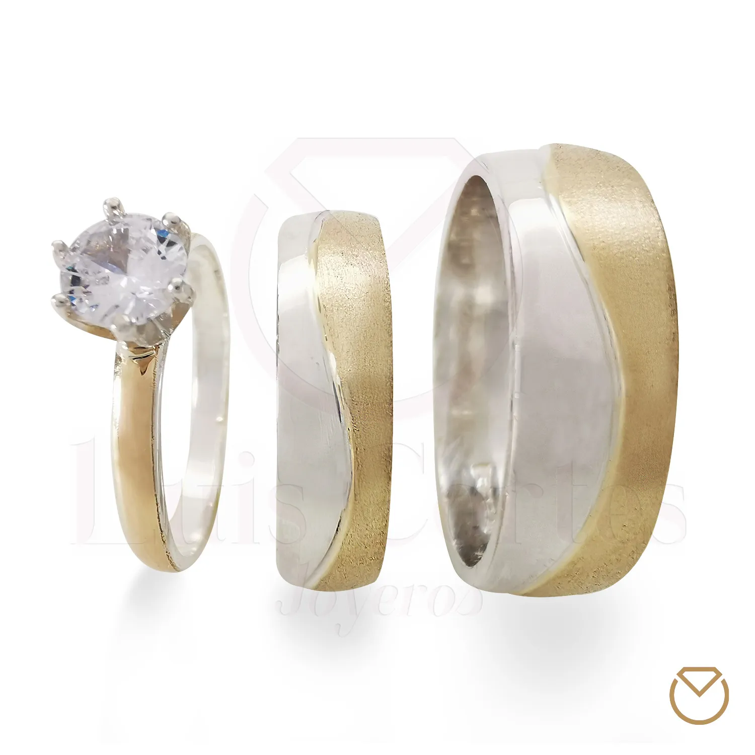 ARGOLLAS ORO 18KPLATA LEY 975GRATIS ANILLO / REF. 009SOP