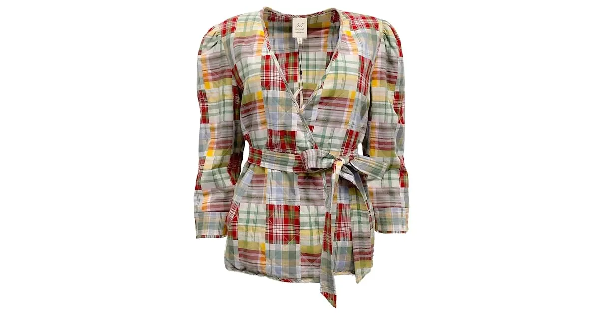 Autre Marque Chaqueta triss a cuadros Meadow multicolor de Cinq à Sept 