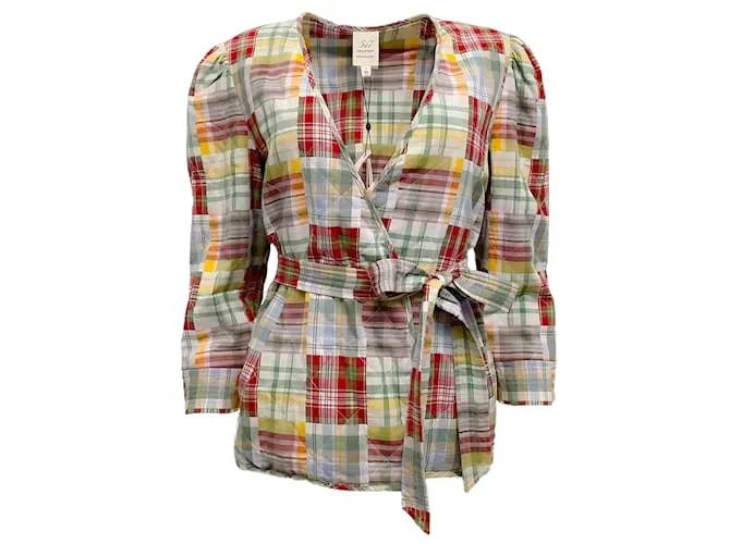 Autre Marque Chaqueta triss a cuadros Meadow multicolor de Cinq à Sept 