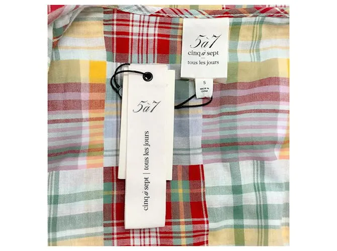 Autre Marque Chaqueta triss a cuadros Meadow multicolor de Cinq à Sept 