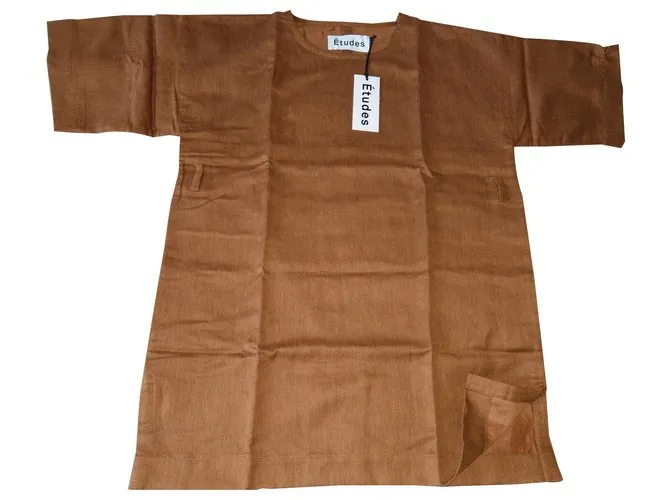 Autre Marque Nuevos estudios de túnica para hombres Ropa de gran tamaño M Castaño 