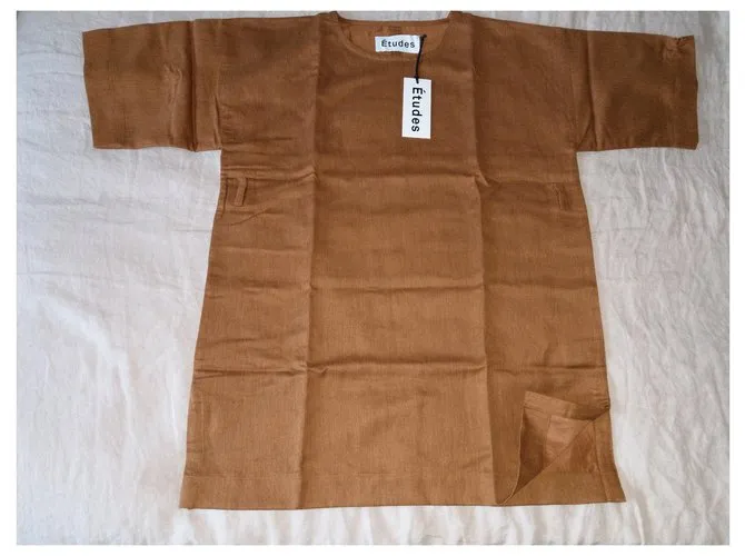 Autre Marque Nuevos estudios de túnica para hombres Ropa de gran tamaño M Castaño 