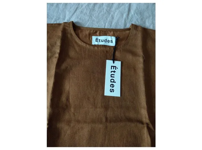 Autre Marque Nuevos estudios de túnica para hombres Ropa de gran tamaño M Castaño 