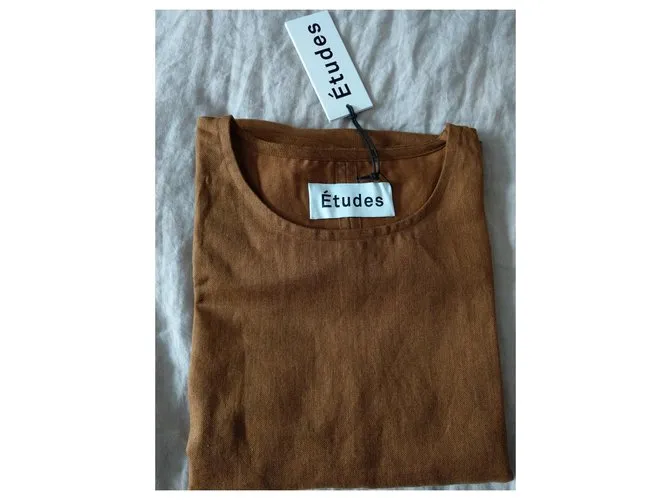 Autre Marque Nuevos estudios de túnica para hombres Ropa de gran tamaño M Castaño 