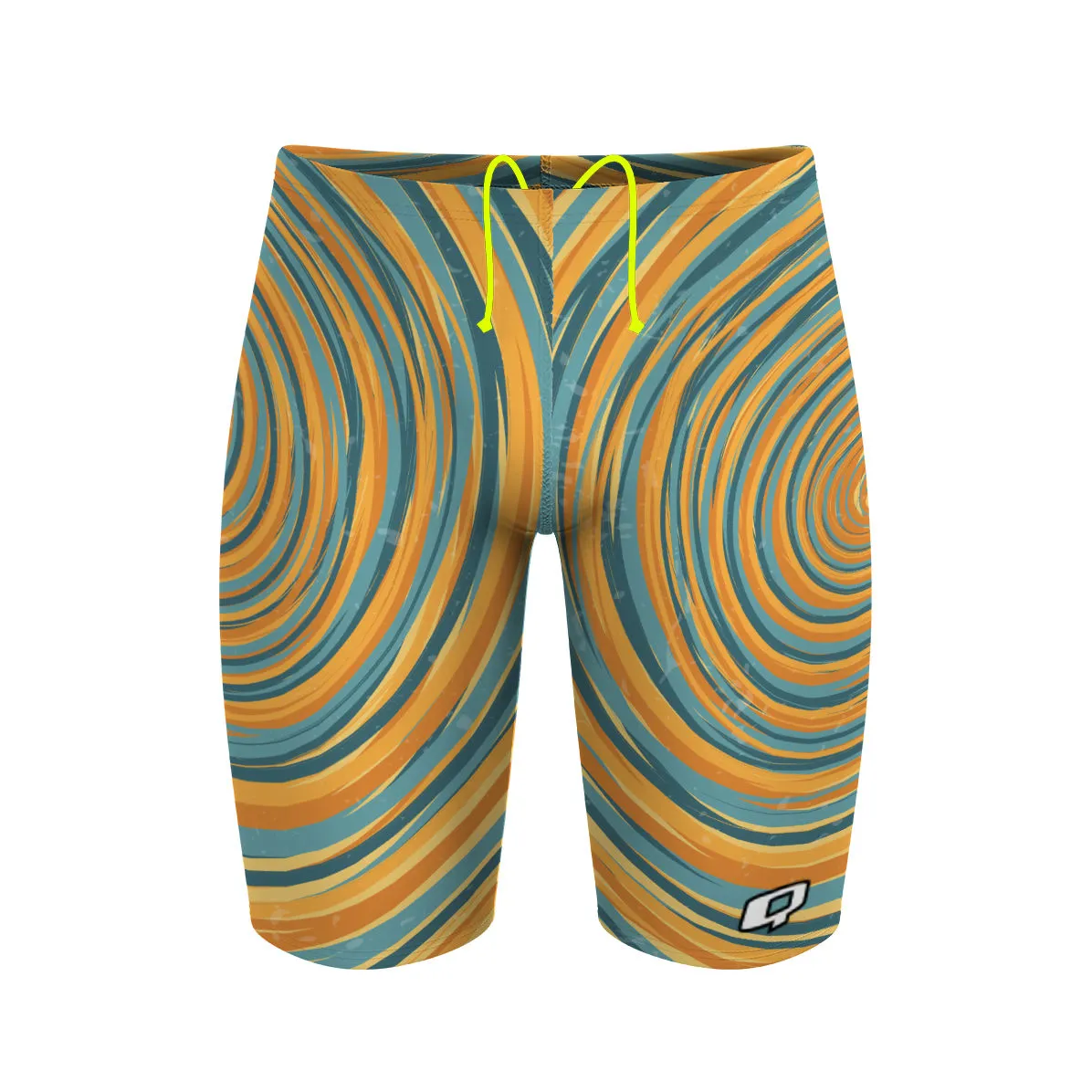 BLUE AND YELLOW SUNSET  JAMMER SWIMSUIT
