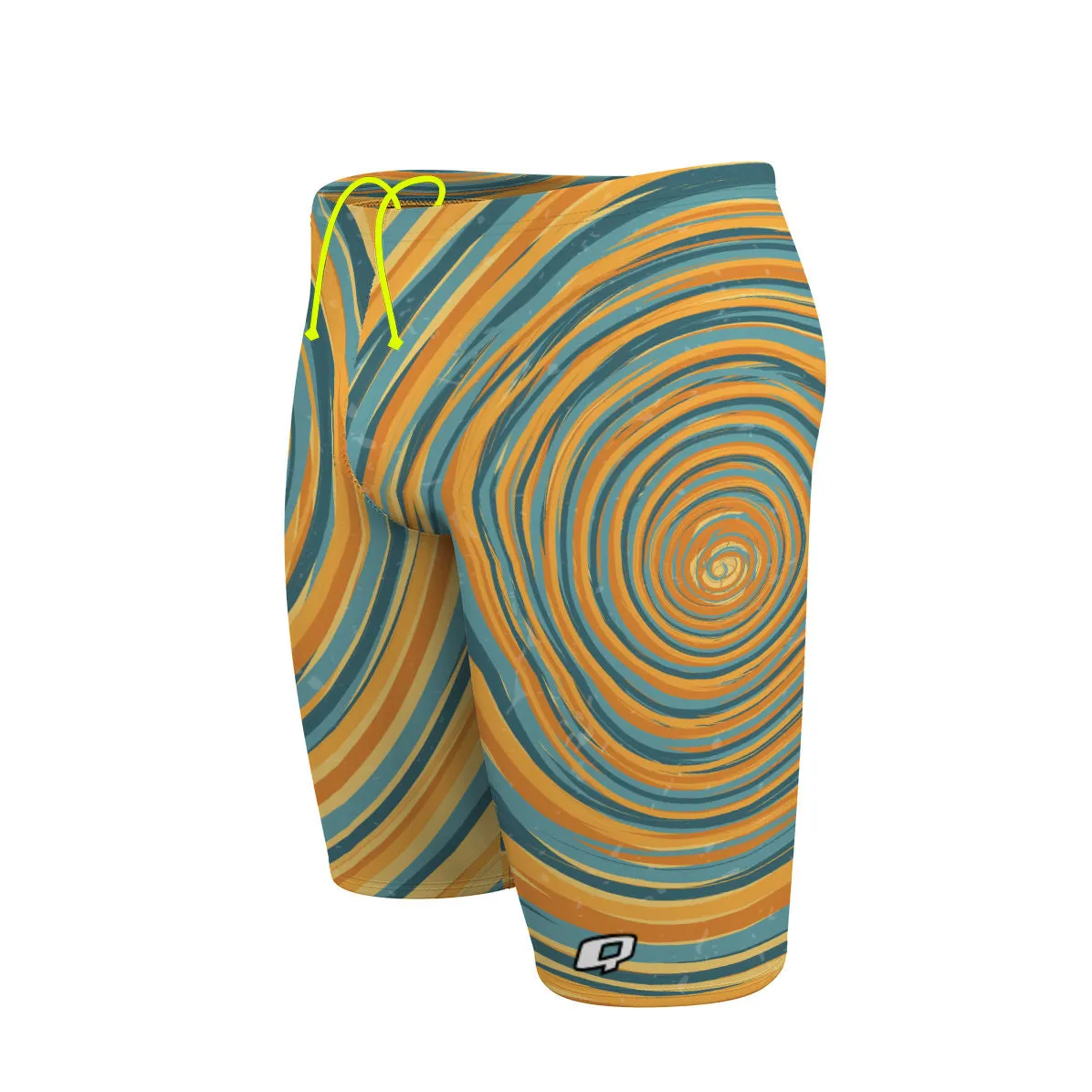 BLUE AND YELLOW SUNSET  JAMMER SWIMSUIT