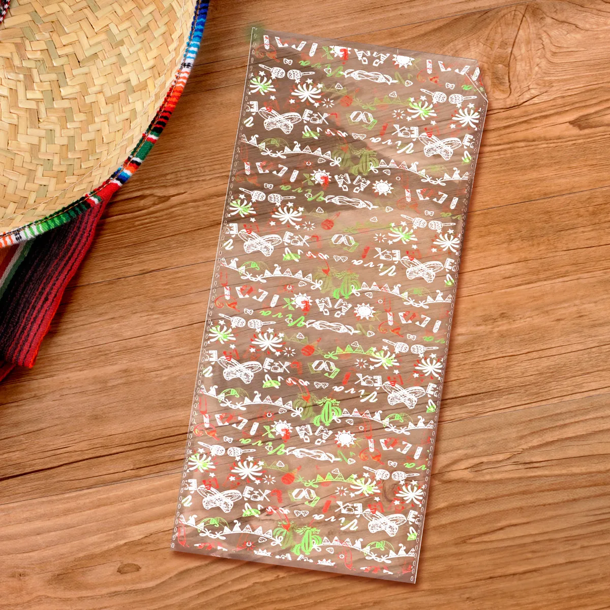 Bolsa de Celofán con Diseo de Fiestas Patrias, 10pzas