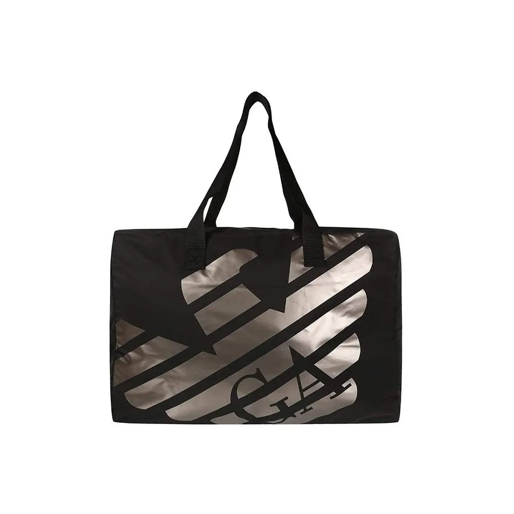 Bolsa de Deporte EA7 Emporio Armani 211814 9P470 Color Negro Logo Dorado