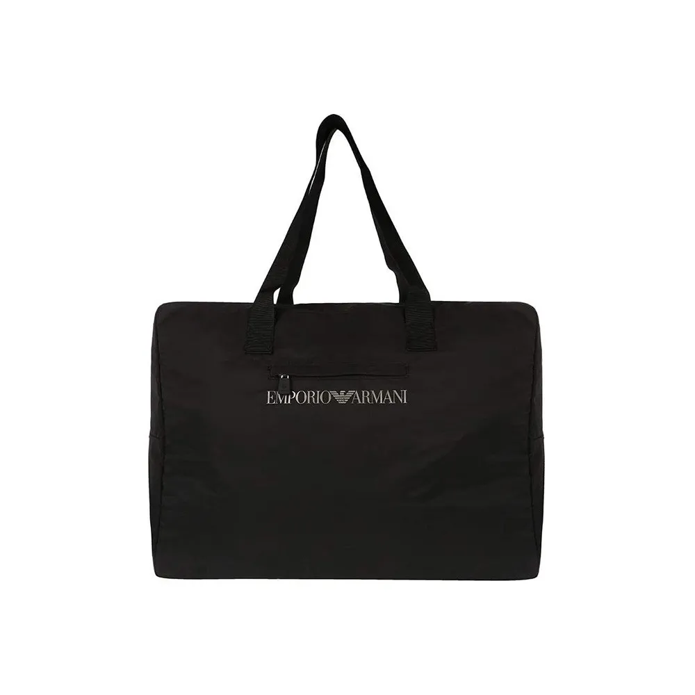 Bolsa de Deporte EA7 Emporio Armani 211814 9P470 Color Negro Logo Dorado