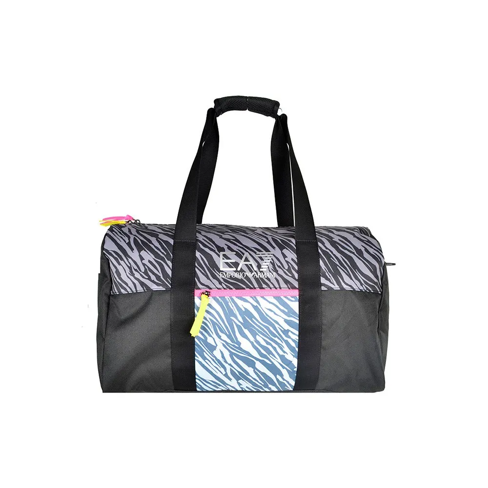 Bolsa de Gimnasio EA7 Emporio Armani 285664 2R907 Color Negro y Cebra