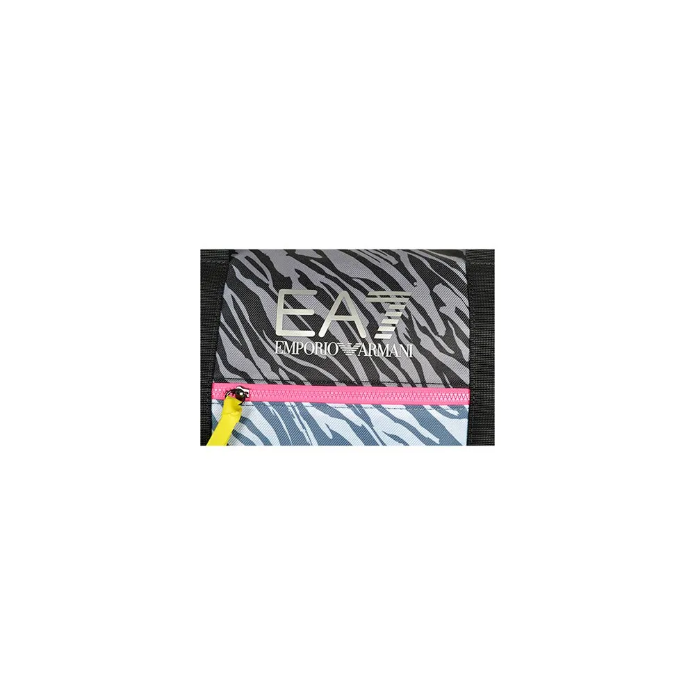 Bolsa de Gimnasio EA7 Emporio Armani 285664 2R907 Color Negro y Cebra