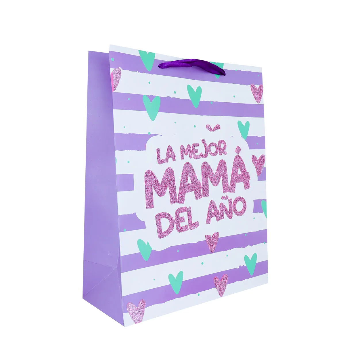 Bolsa de Regalo La Mejor Mamá del Ao, color Morado