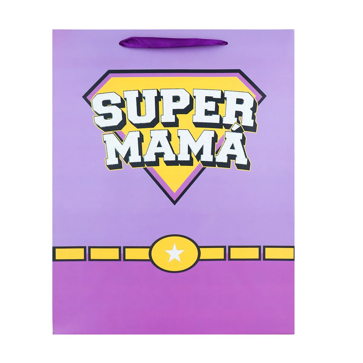 Bolsa de Regalo Súper Mamá, color Morado