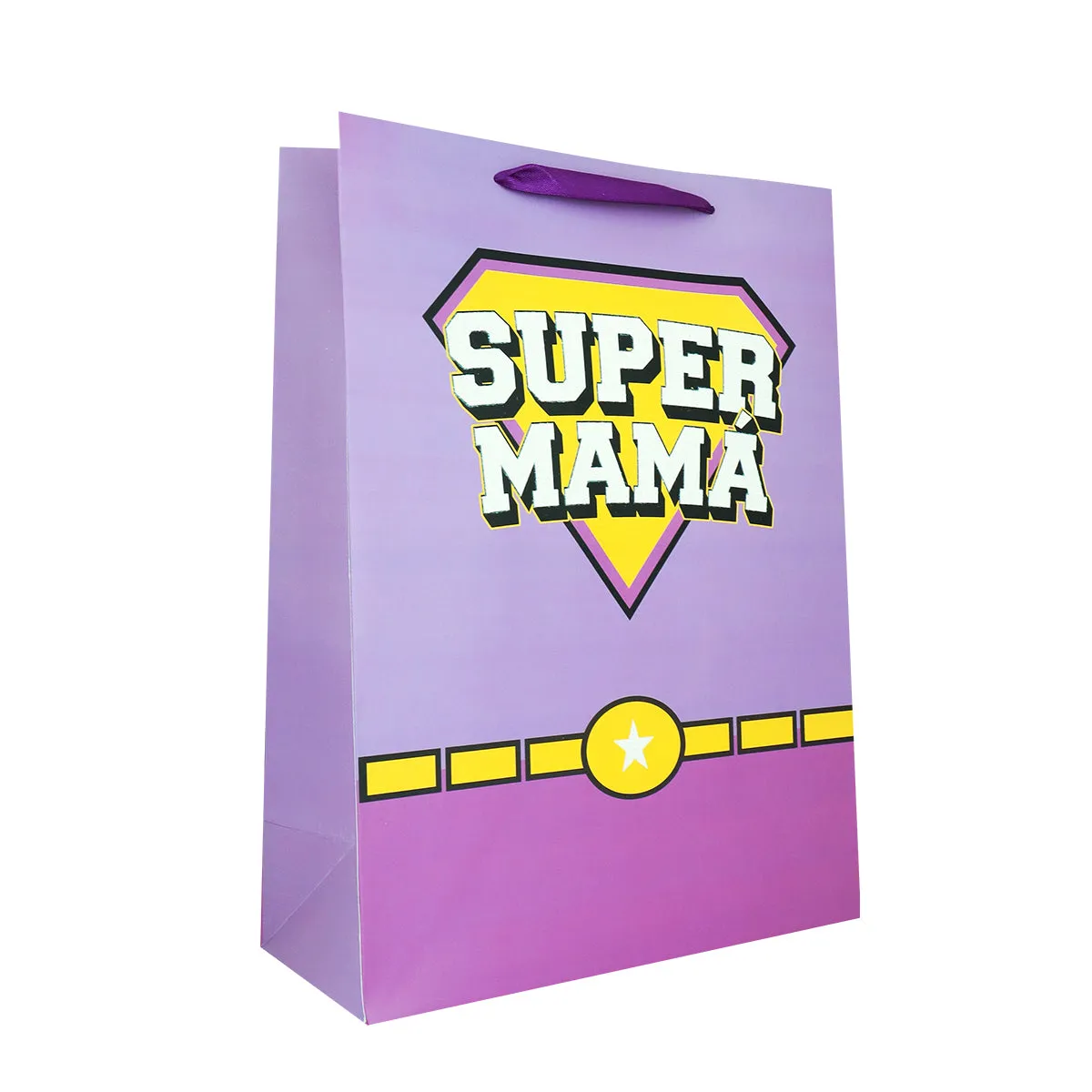 Bolsa de Regalo Súper Mamá, color Morado