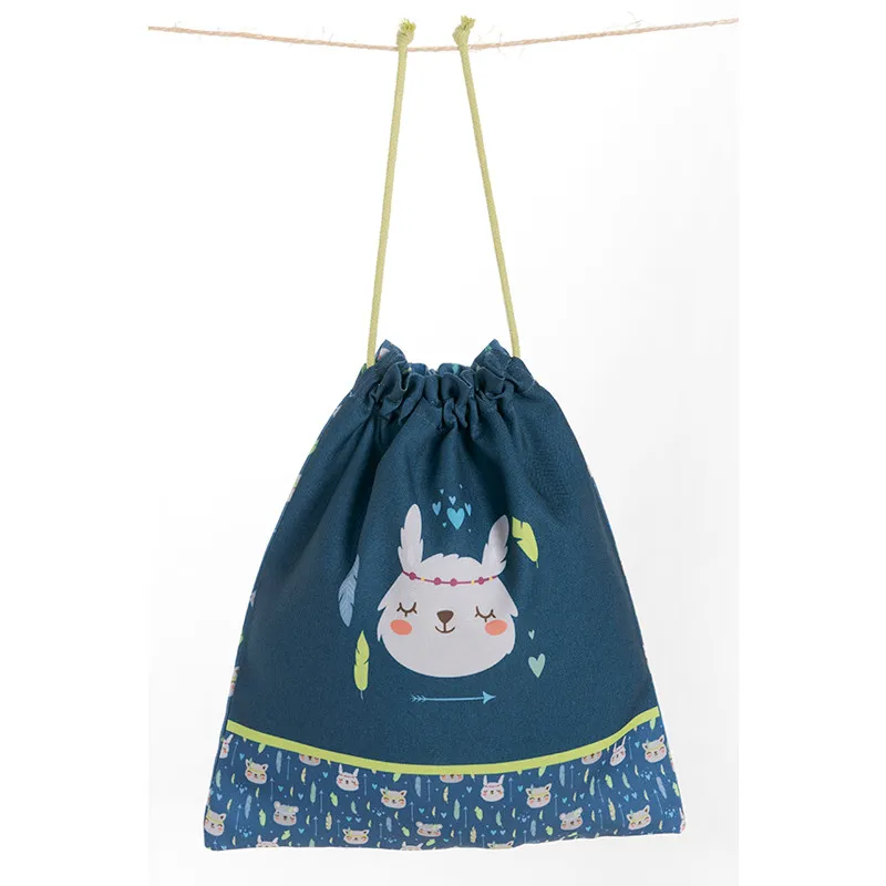 BOLSA DE TELA MERIENDA CONEJITOS INDIOS  DYNEKE