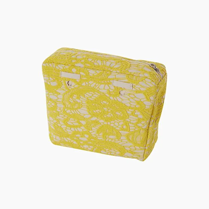 Bolsa interna macramè limón O bag mini
