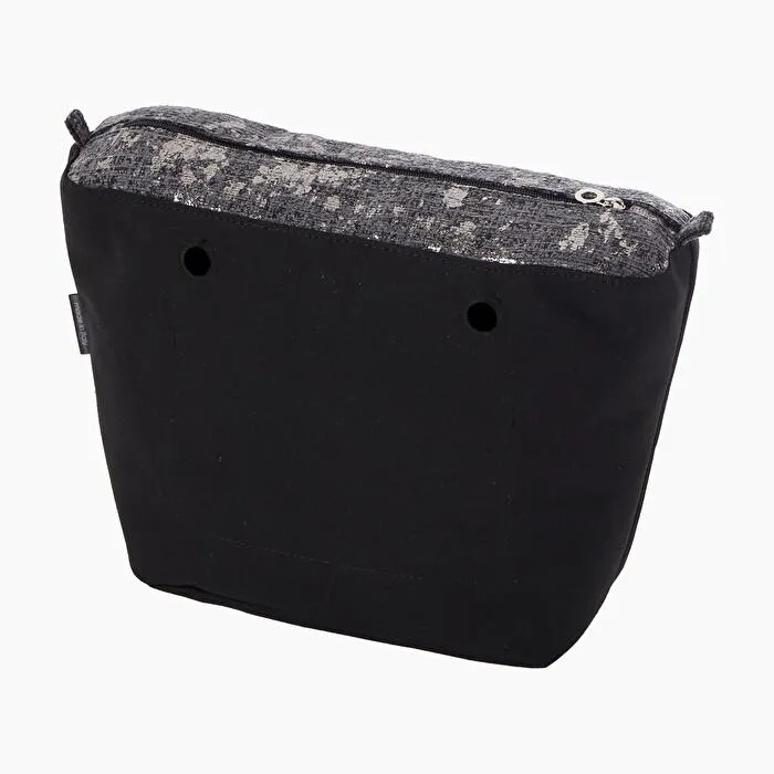 Bolsa interna O bag efecto laminado luxury negro